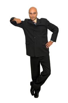 Businessman isolated in white