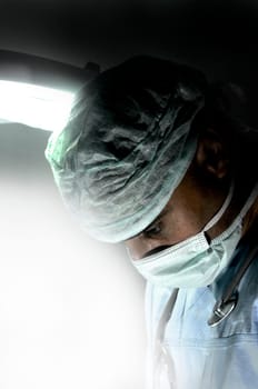 Portrait of a doctor in uniform