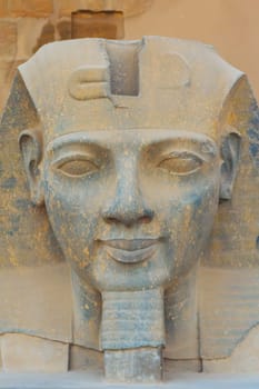 The sculpture of the King Ramses II in Luxor temple ( Egypt)