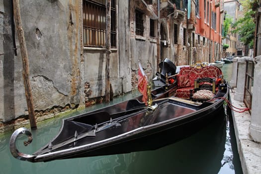 A gondola in Venice