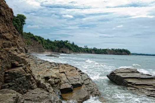 a beautiful cove on the coast of Ecuador