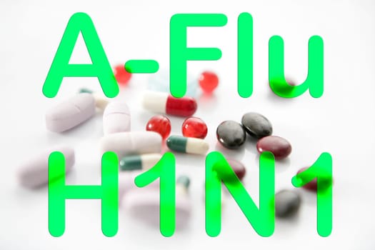 Medicine pills A h1n1 treatment vaccine health metaphor