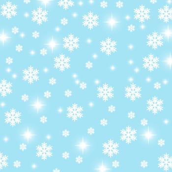 christmas snowflake and stars illustration background