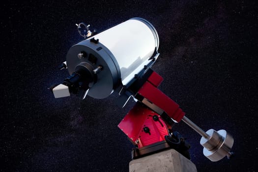 astronomical observatory telescope stars night sky