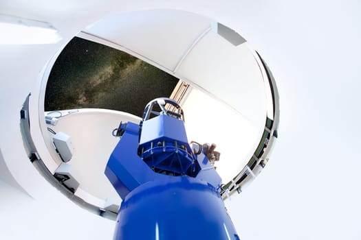 astronomical observatory telescope indoor night sky