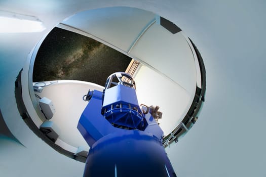 astronomical observatory telescope indoor night sky