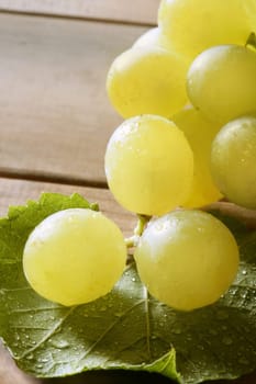 Beautiful green yellow grapefruit macro detail