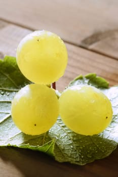 Beautiful green yellow grapefruit macro detail
