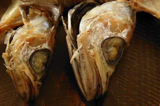 Dried salted hake fish, traditional food still