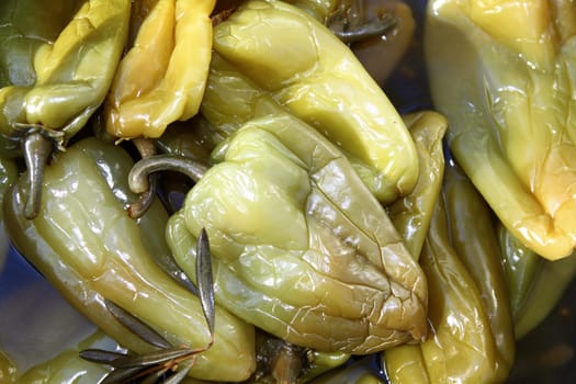 vinegar vinaigrette green peppers market pattern