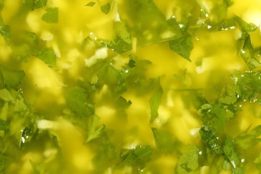 garlic lemon and parsley sauce mediterranean food texture