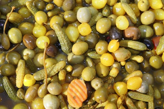 olives varied colorful texture market mediterranean food