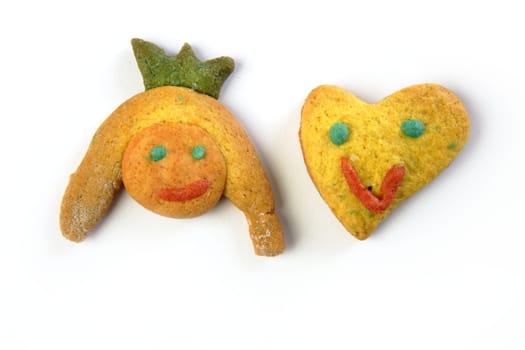 colorful multicolor funny biscuits shapes