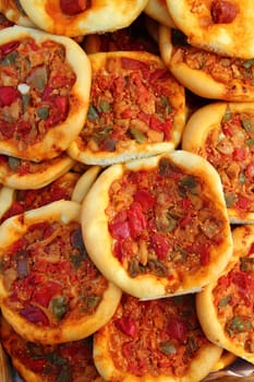 Coca de Dacsa mediterranean pizza from Spain Alicante