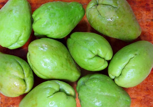 chayote mango fruit squash mirliton vegetable