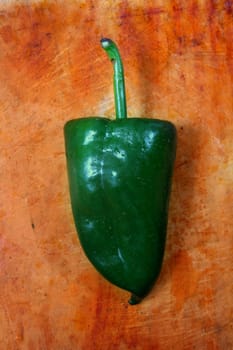 Poblano chili peppers chile Capsicum annuum