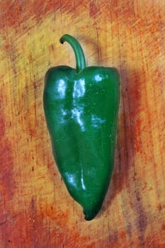 Poblano chili peppers chile Capsicum annuum