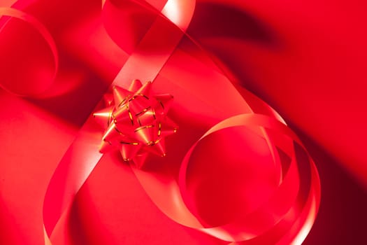 christmas red gift ribbon like a symbol background