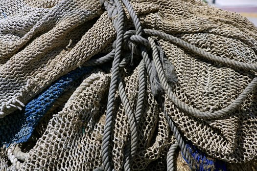 Fishing tacke for professiona net fisherboat in Mediterranean Sea