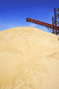 construction sand quarry mountain installation machinery