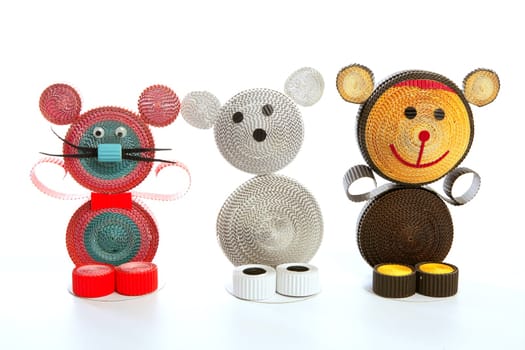 Carton funny carboard handmade bear