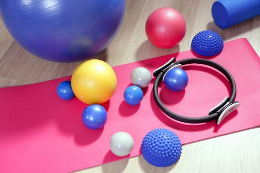 balls pilates toning stability ring roller yoga mat sport gym stuff