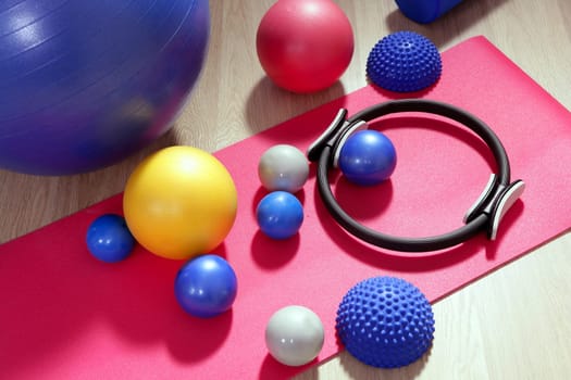 balls pilates toning stability ring roller yoga mat sport gym stuff