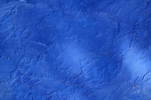 blue wall texture grunge background in Mediterranean house