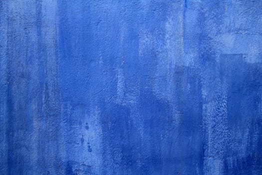 blue wall texture grunge background in Mediterranean house