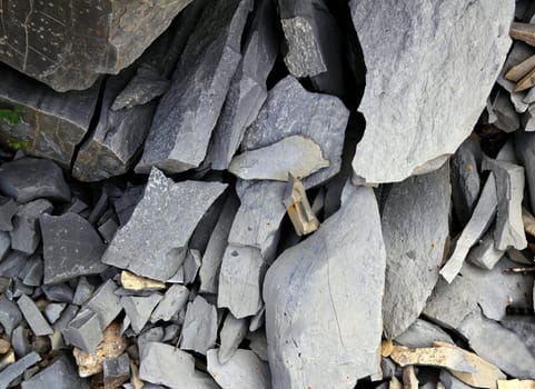 Gray flagstone texture limestone in Pyrenees mountains