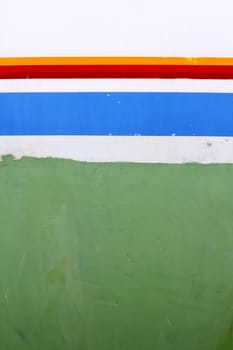 sailboat boat antifouling and side color lines detail
