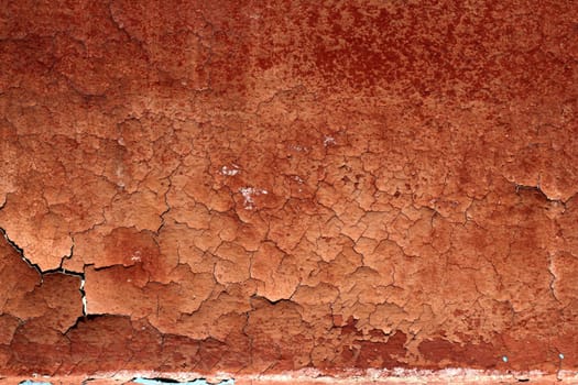 grunge red brown aged crackle paint wall texture vintage background