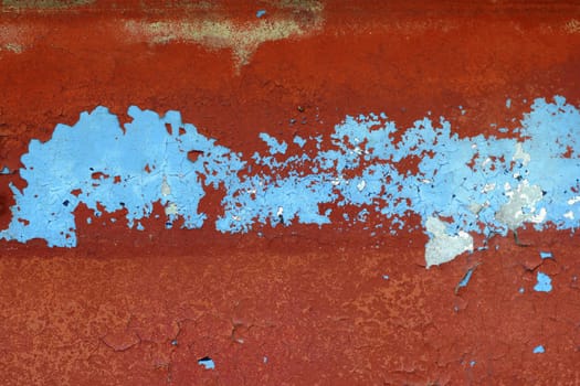 grunge red and blue aged wall texture vintage background