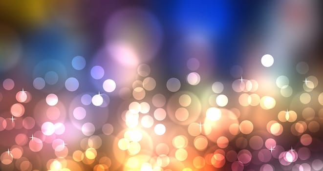 colorful flow like abstract image with bokeh