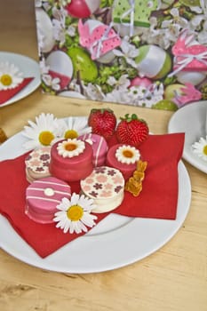 Colourful cakes for Easter