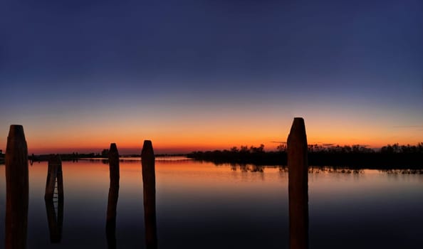 Port of Cavallino at sunset