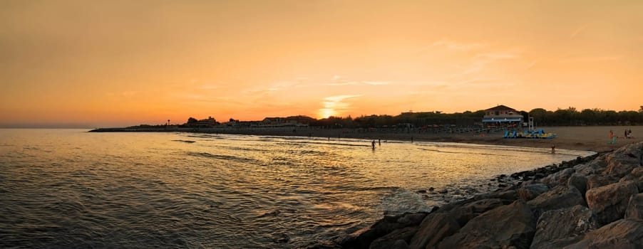 Cavallino beach at sunset