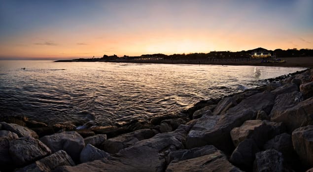 Cavallino beach at sunset