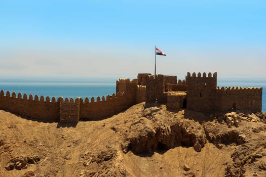 Crusader castle in the Gulf of Aqaba