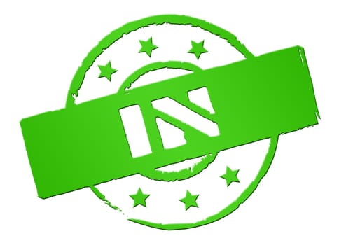 Green Sign with IN for your presentation
