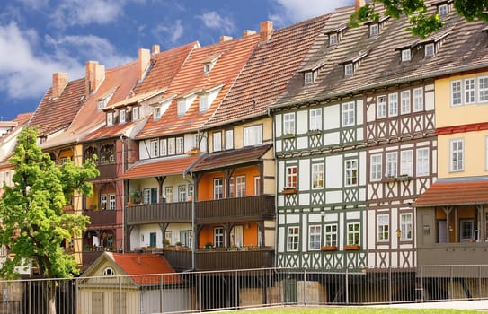 Half-timbered houses in Erfurt