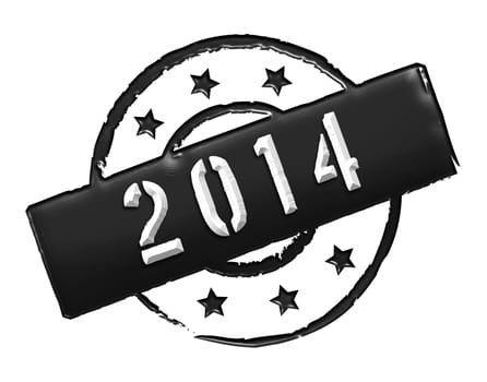 Sign and stamp named "2014"" for your presentation, for websites and many more."