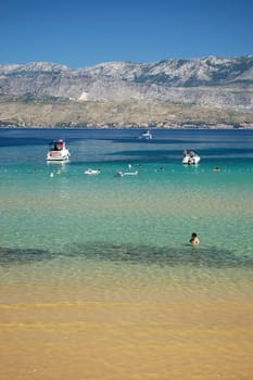 Lovrecina - sandy beach on Brac island, Croatia
