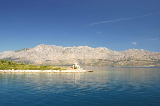 lighthouse in sucuraj on hvar island, croatia