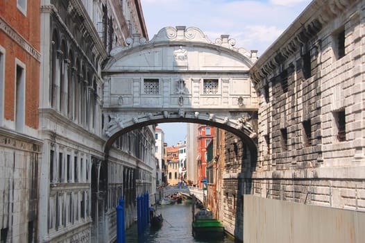 Bridge of Sighs in Venice, Italy