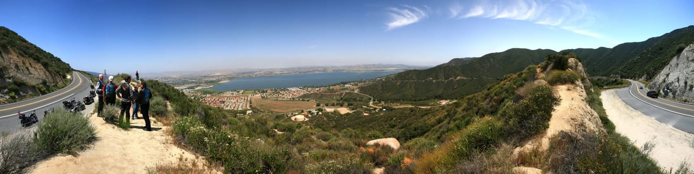 View of Lake Elsinore from Highway 74