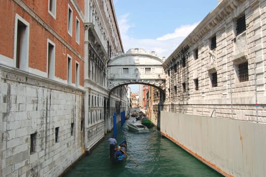 Bridge of Sighs in Venice, Italy