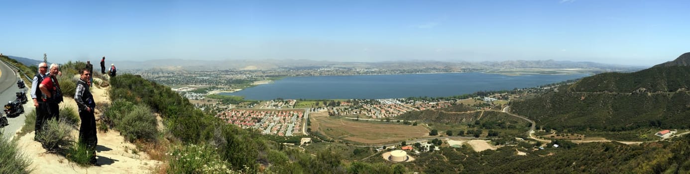 View of Lake Elsinore from Highway 74