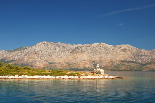 lighthouse in sucuraj on hvar island, croatia