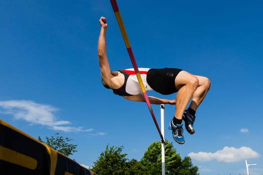 High jumpers in athletics